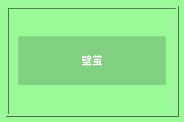 壁茧