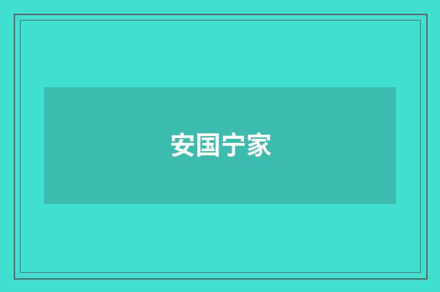 安国宁家