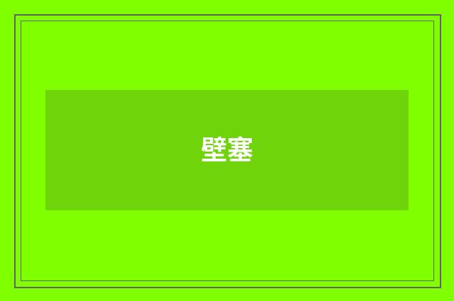 壁塞