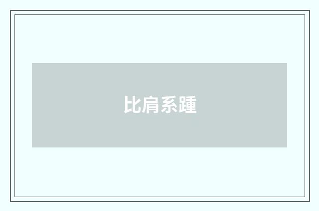比肩系踵