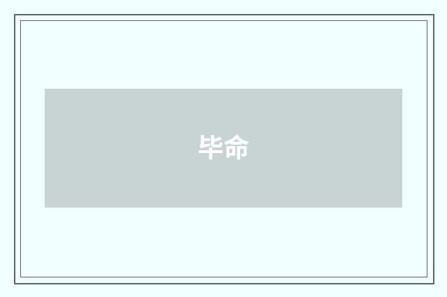 毕命
