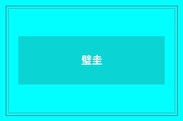 璧圭