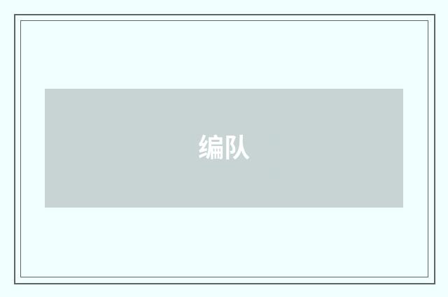 编队