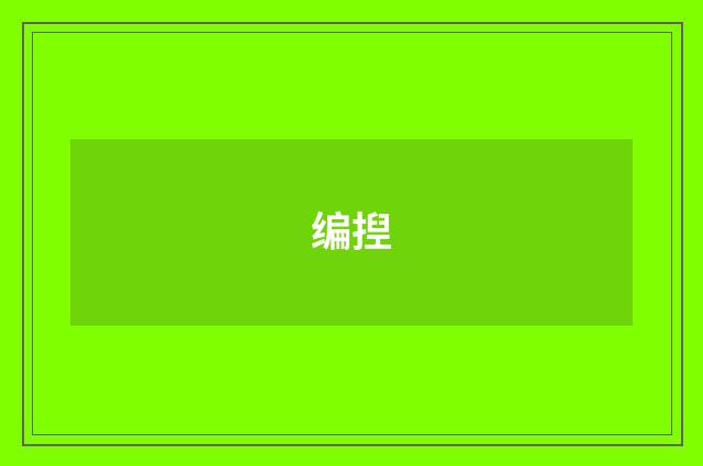 编揑