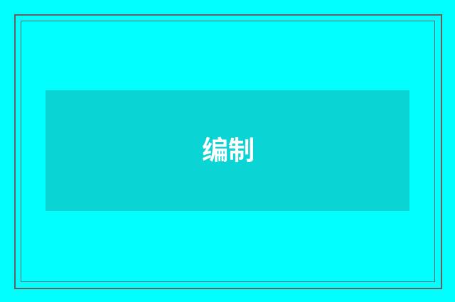 编制