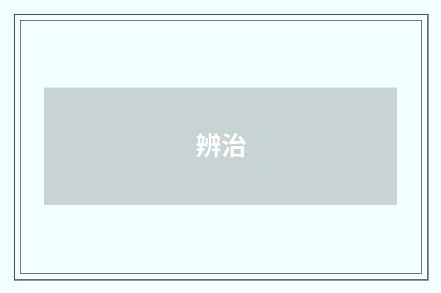 辨治