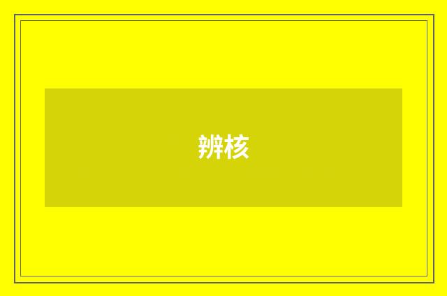 辨核