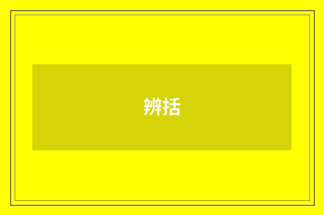 辨括