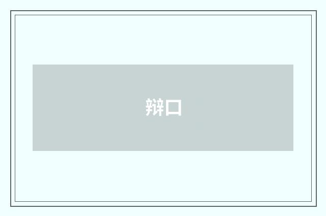 辩口