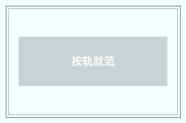 按轨就范