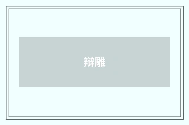 辩雕