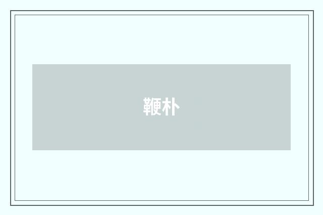 鞭朴