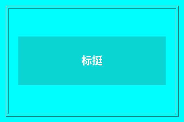 标挺