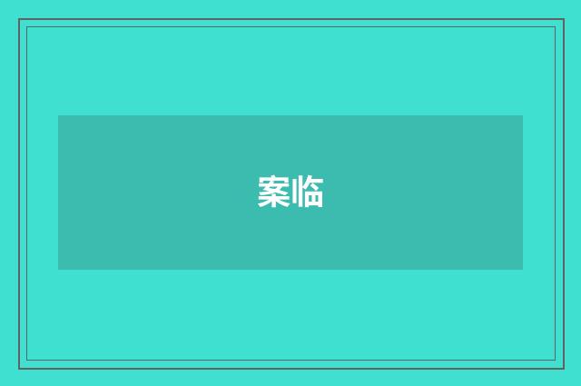 案临