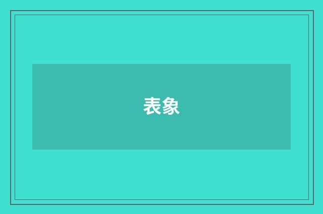 表象