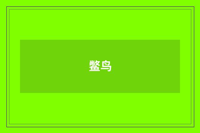 鳖鸟