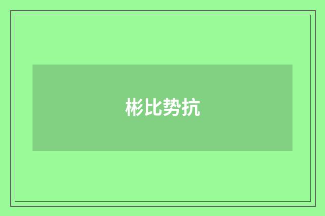彬比势抗