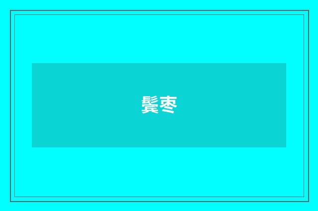 鬓枣