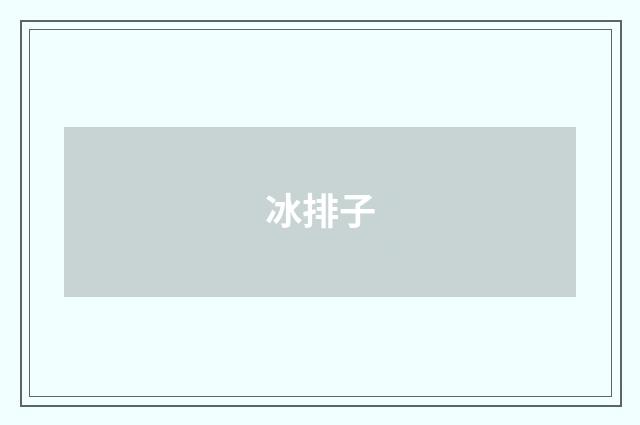 冰排子