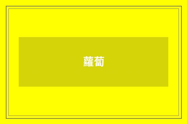 蘿蔔