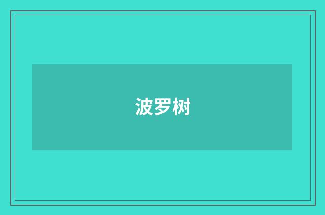 波罗树