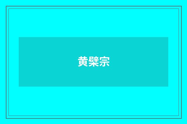黄檗宗