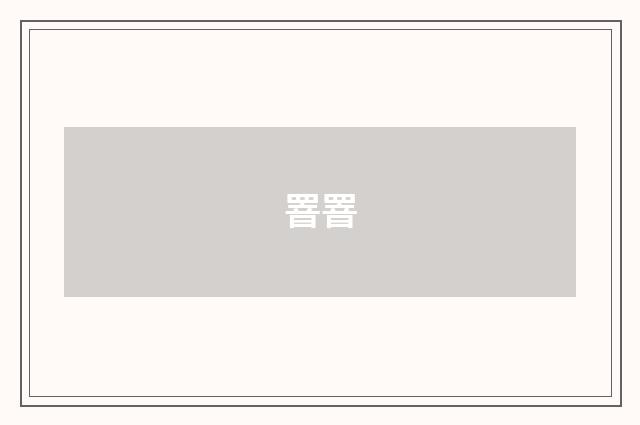 罯罯