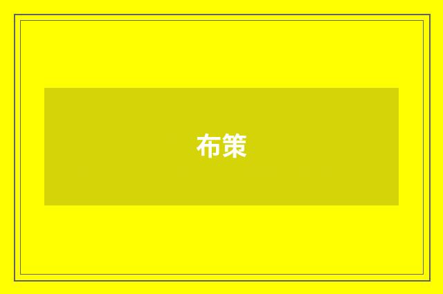 布策