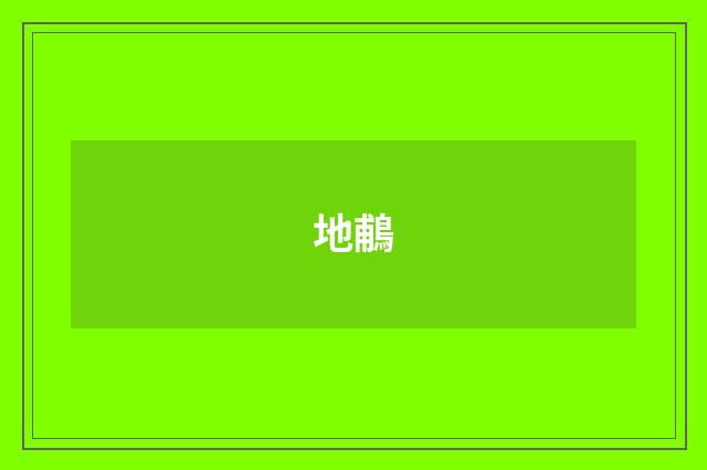 地鵏