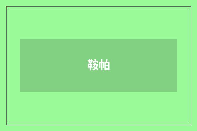 鞍帕