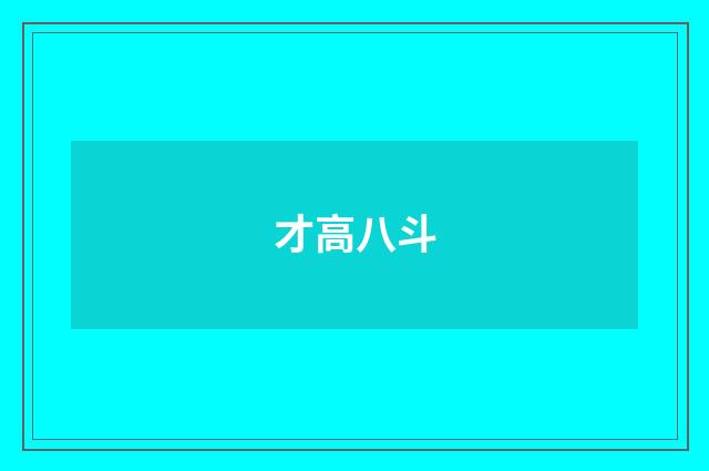 才高八斗