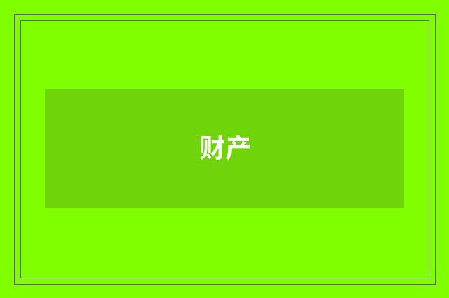 财产