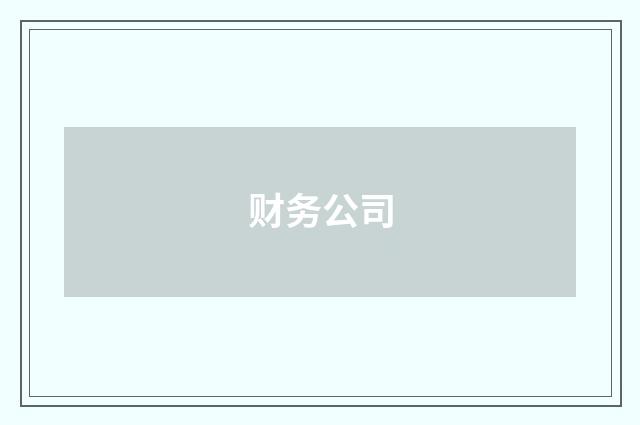 财务公司