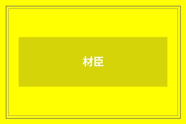 材臣