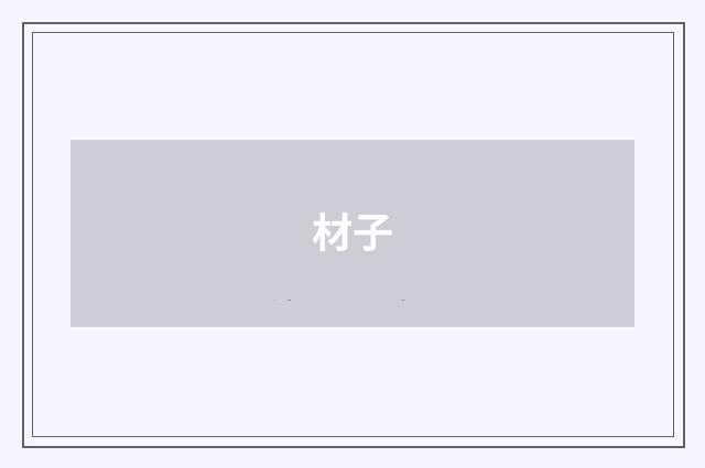 材子