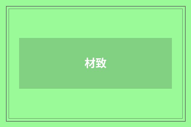 材致