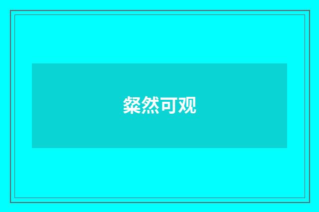 粲然可观