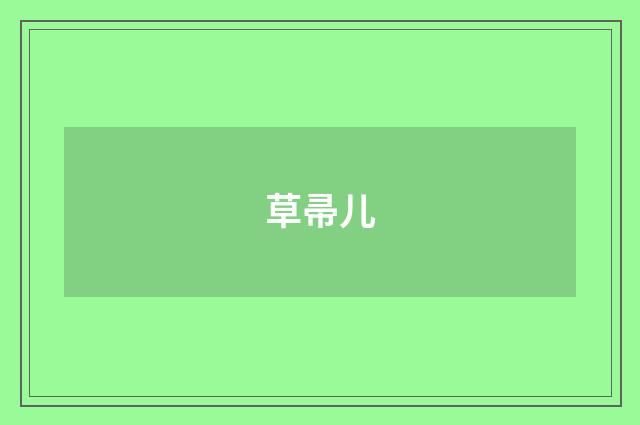 草帚儿