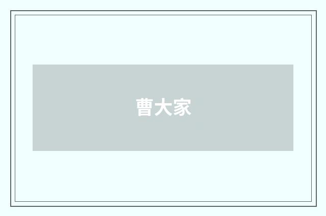 曹大家