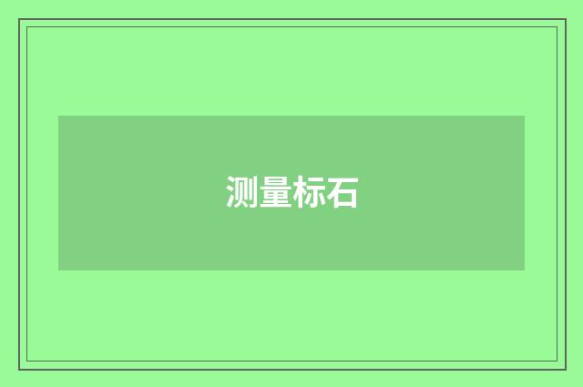 测量标石