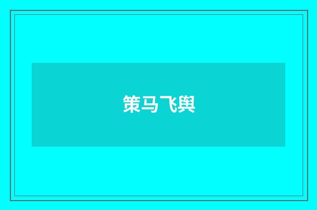 策马飞舆