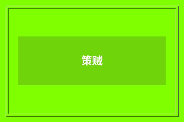 策贼