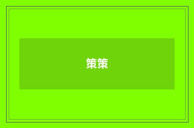 策策