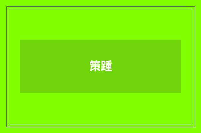 策踵