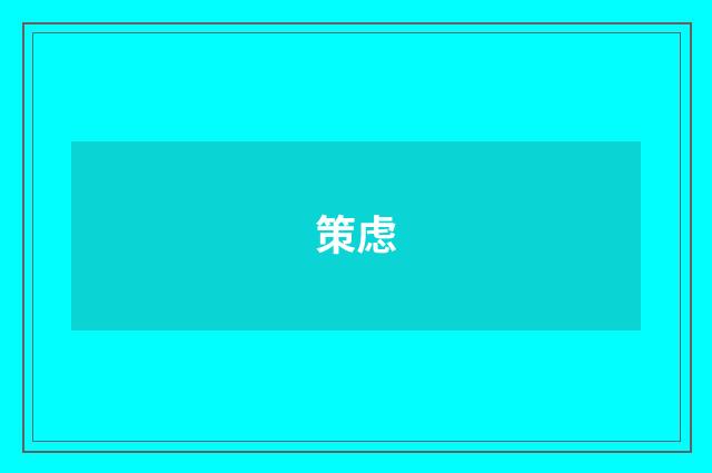 策虑