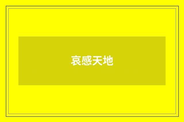 哀感天地