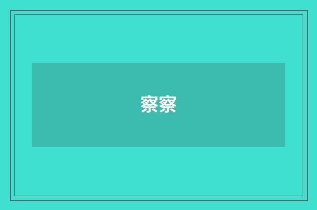 察察