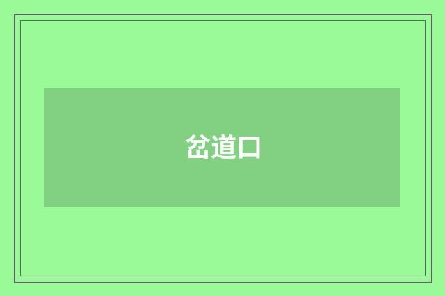 岔道口