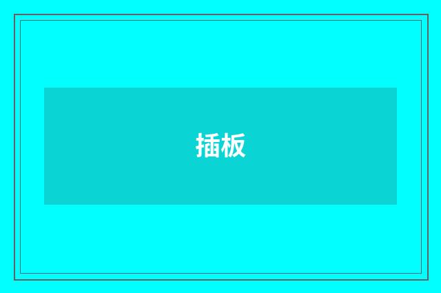 插板