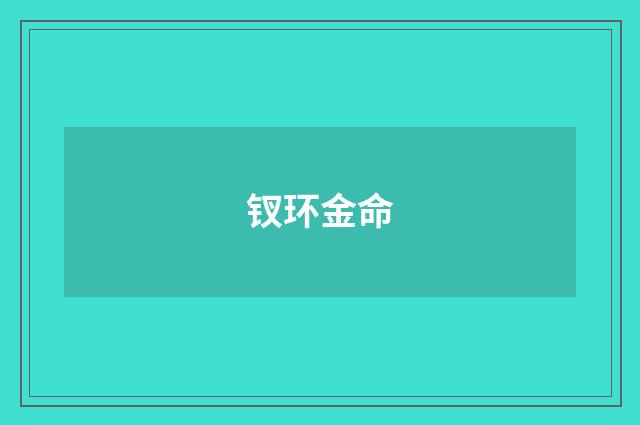 钗环金命